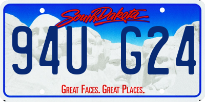 SD license plate 94UG24