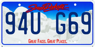 SD license plate 94UG69