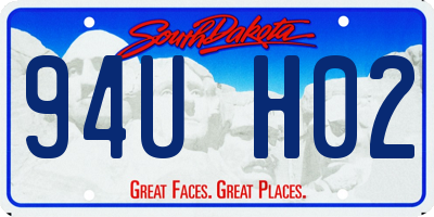 SD license plate 94UH02