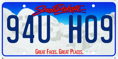 SD license plate 94UH09