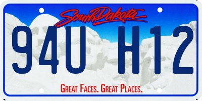 SD license plate 94UH12