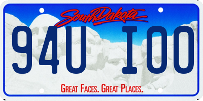 SD license plate 94UI00