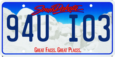 SD license plate 94UI03