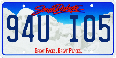 SD license plate 94UI05