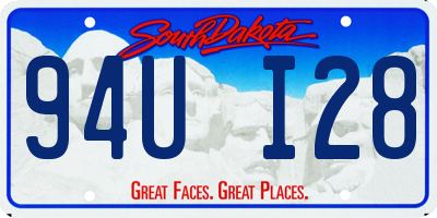 SD license plate 94UI28