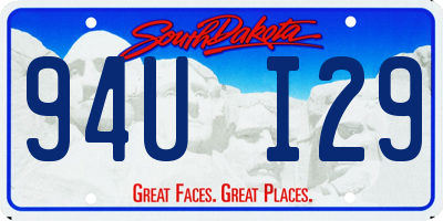 SD license plate 94UI29