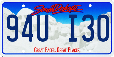 SD license plate 94UI30