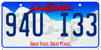 SD license plate 94UI33