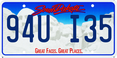 SD license plate 94UI35
