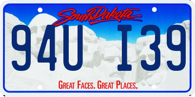 SD license plate 94UI39