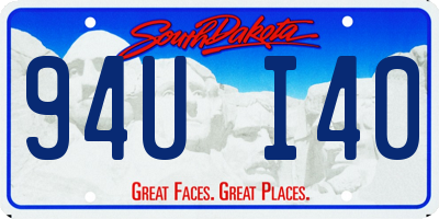 SD license plate 94UI40