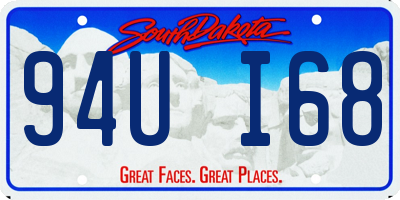 SD license plate 94UI68