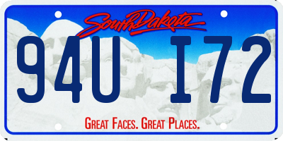 SD license plate 94UI72