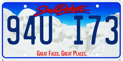SD license plate 94UI73