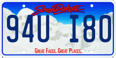 SD license plate 94UI80