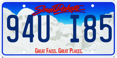 SD license plate 94UI85