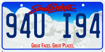 SD license plate 94UI94