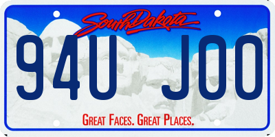 SD license plate 94UJ00