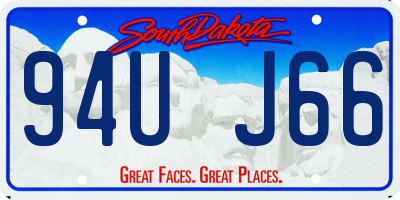 SD license plate 94UJ66