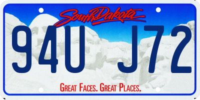 SD license plate 94UJ72