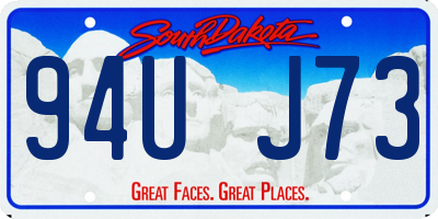 SD license plate 94UJ73
