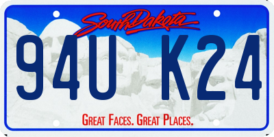 SD license plate 94UK24
