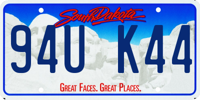 SD license plate 94UK44