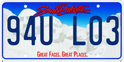 SD license plate 94UL03