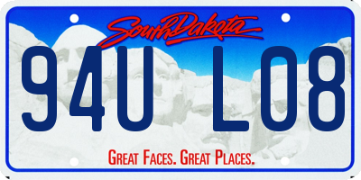 SD license plate 94UL08