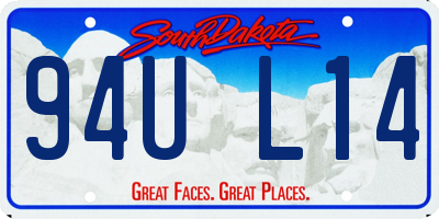 SD license plate 94UL14