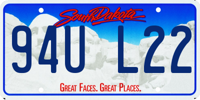 SD license plate 94UL22
