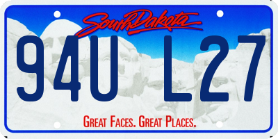 SD license plate 94UL27