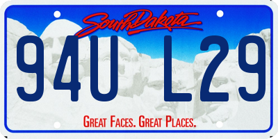 SD license plate 94UL29