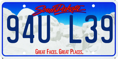 SD license plate 94UL39