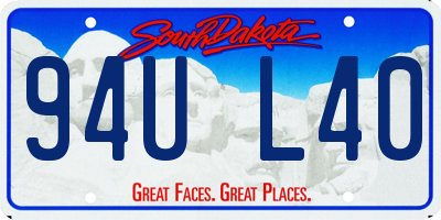 SD license plate 94UL40