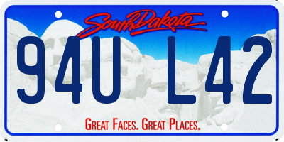 SD license plate 94UL42