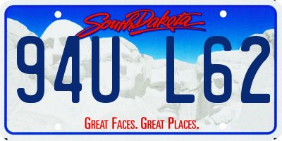 SD license plate 94UL62