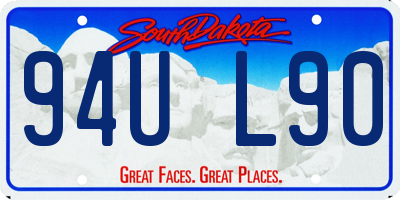 SD license plate 94UL90