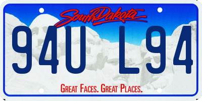 SD license plate 94UL94
