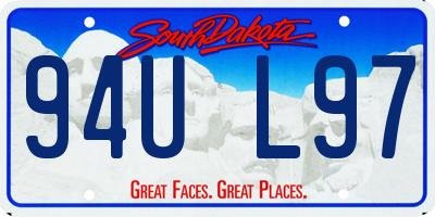 SD license plate 94UL97