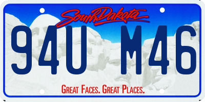 SD license plate 94UM46