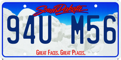 SD license plate 94UM56