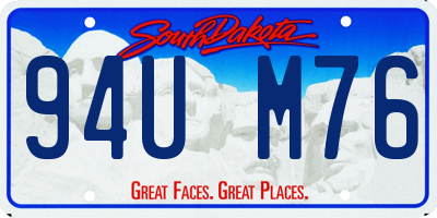 SD license plate 94UM76