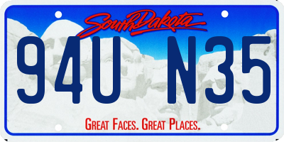 SD license plate 94UN35