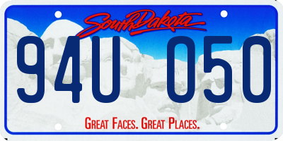 SD license plate 94UO50