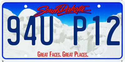 SD license plate 94UP12