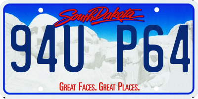 SD license plate 94UP64