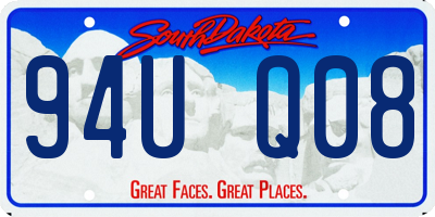 SD license plate 94UQ08