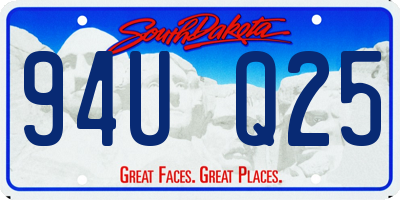 SD license plate 94UQ25