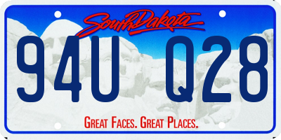 SD license plate 94UQ28